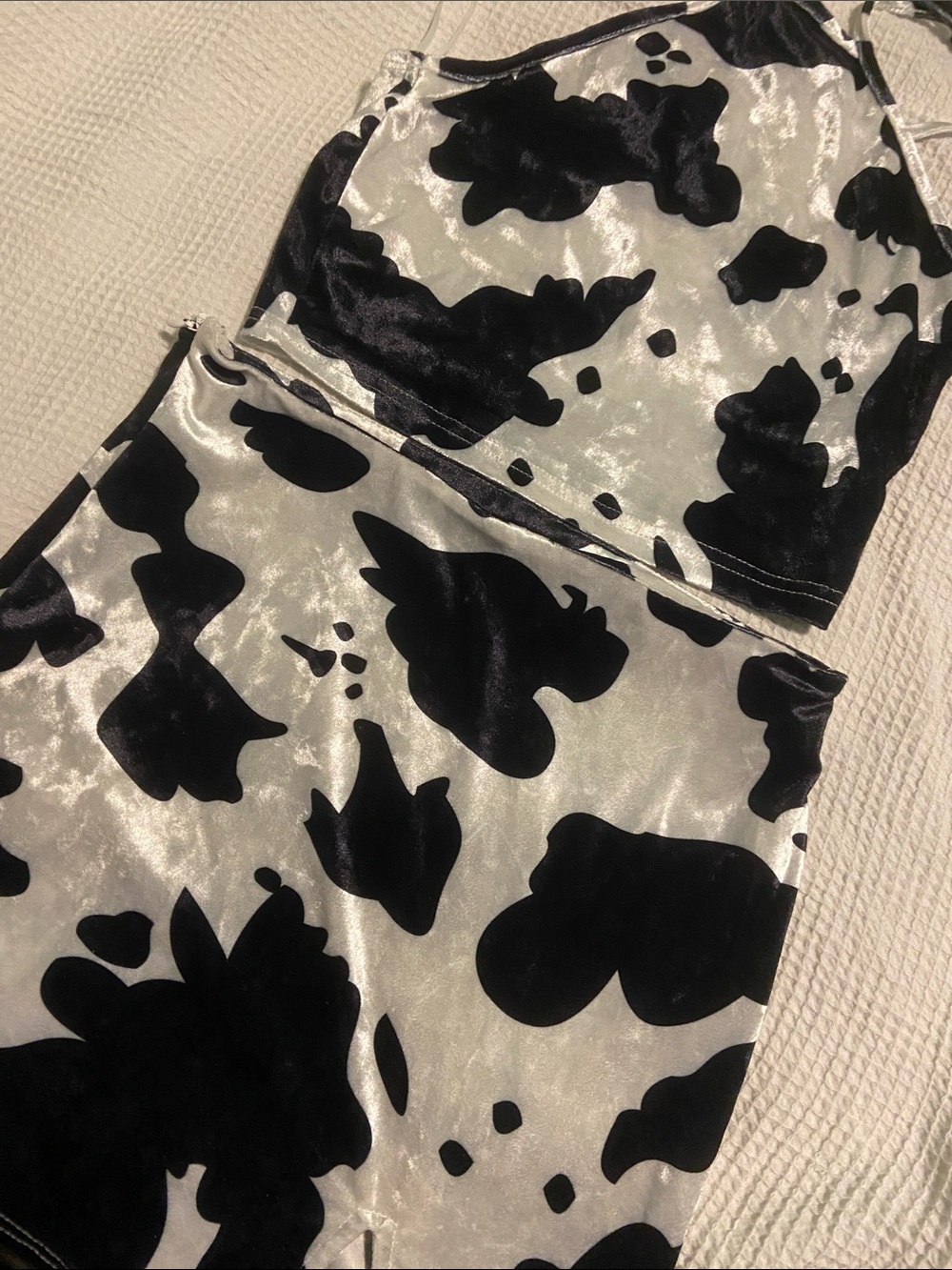 Womens 2 piece cowprint set